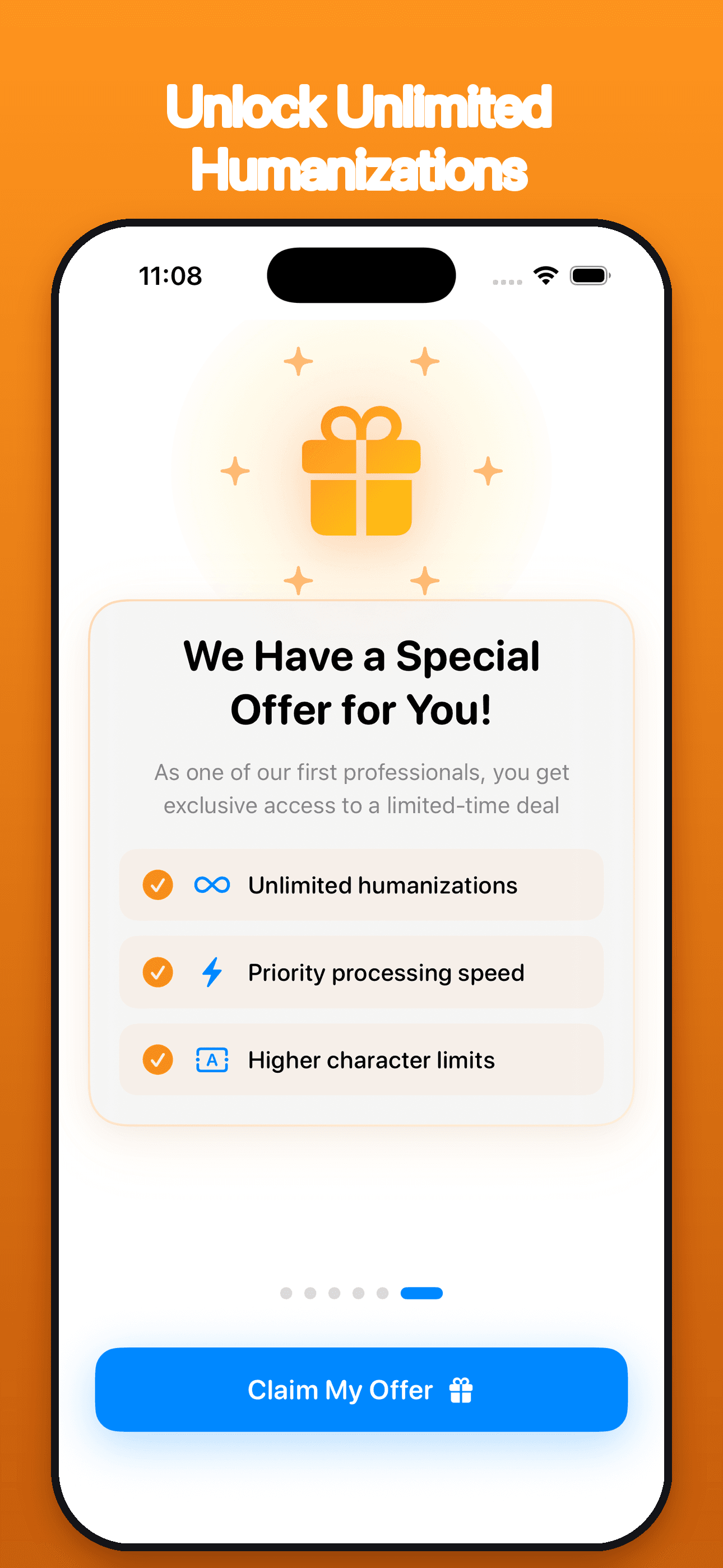 Humanize AI: Text Rewriter screenshot